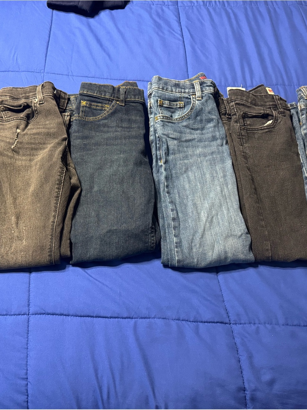 Men's Jeans - Assorted Black, Dark Blue, Light Blue, Gray